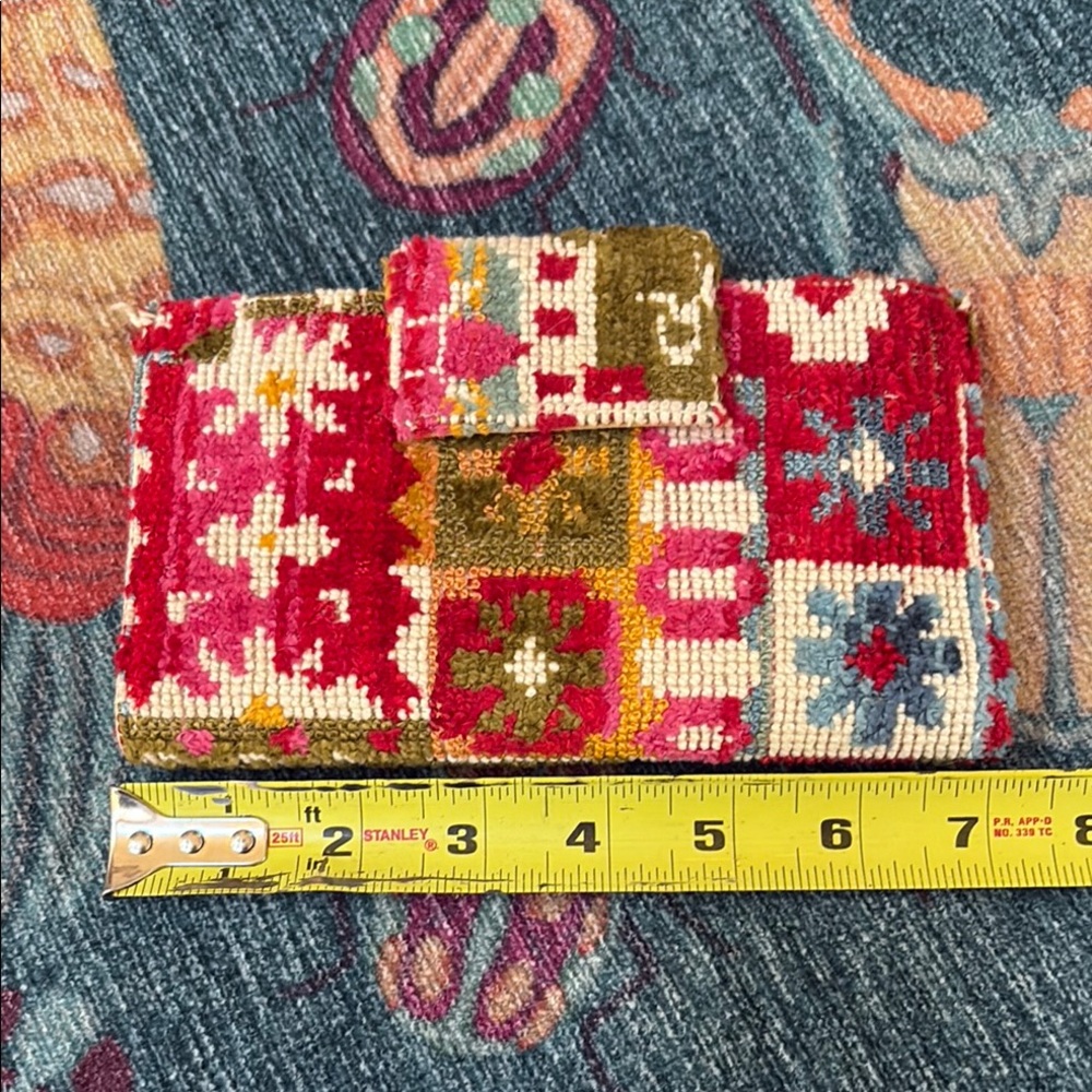 Colorful Vintage Patchwork Wallet - Picture 6 of 8